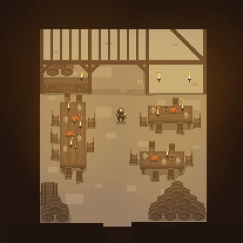 Oc Wip Tavern Pixel Art Landscape Pixel Art Games Cool Pixel Art