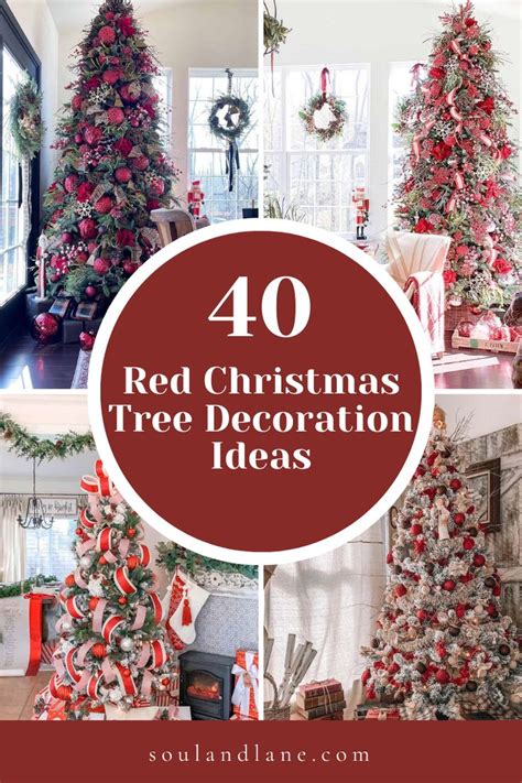 40 Ultra-Festive Ideas for Red Christmas Tree Decorations | Red ...