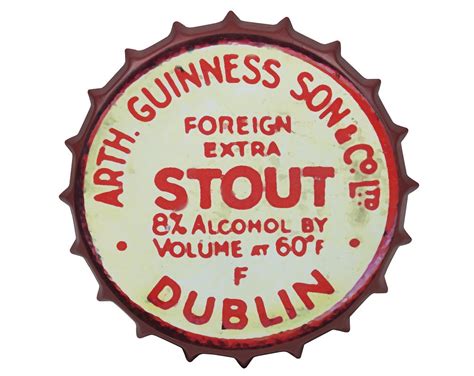 Red Vintage Bottle Cap Sign – Guinness Webstore US