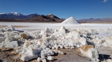 premium ai image salt lake   desert  mountains   background