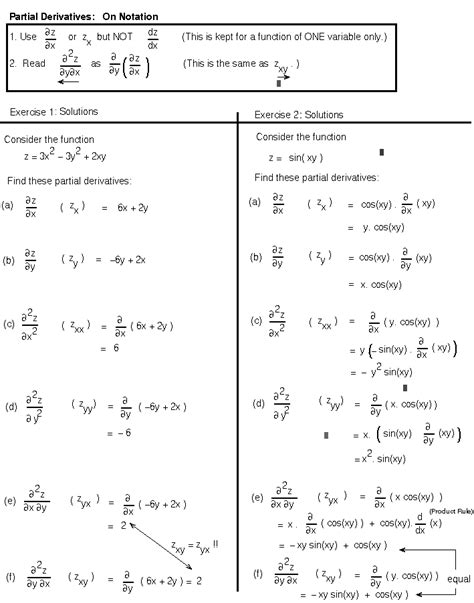 Derivative Rules Worksheet With Answers Link