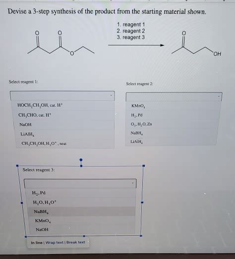 Solved Devise A Step Synthesis Of The Product From The Chegg