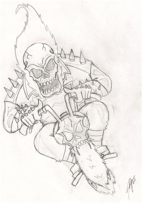 Ghost Rider Pencil By Megaturkey On Deviantart