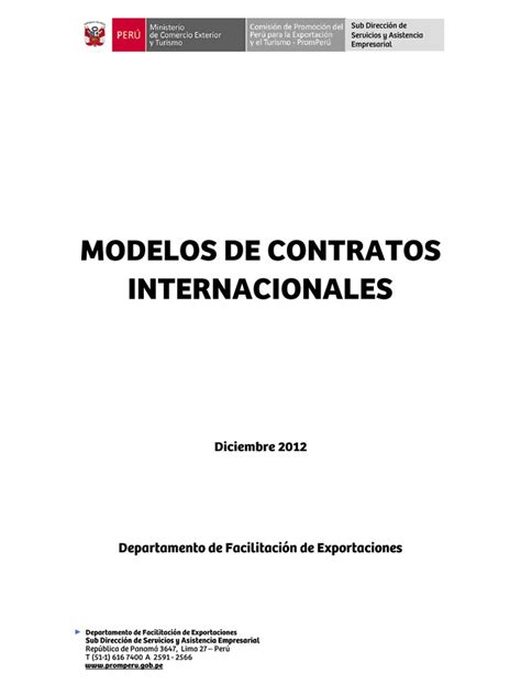 Pdf Modelo De Contratos Internacionales Dokumentips