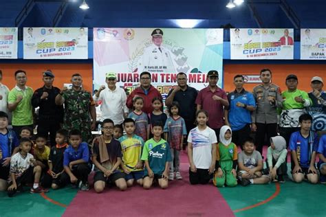 175 Atlet Ikuti Kejuaraan Tenis Meja Bupati Cup 2023 Perebutkan Total