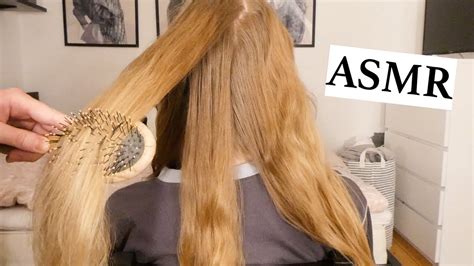 Asmr Hair Play For Deep Relaxation 💚 Hair Parting Brushing Pulling