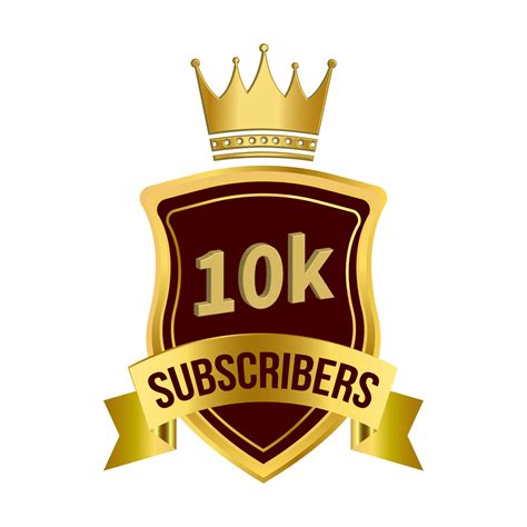 Royale subscriber badge png. Golden color ribbon and king crown on