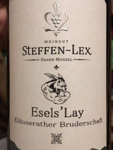 Lex Klüsserather Bruderschaft Riesling Halbtrocken Vivino US