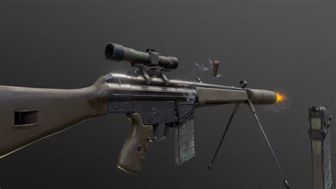 Hk G3 Rifle Game Ready Download Free 3d Model By Ulrik