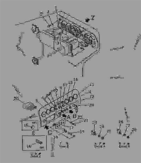 INSTRUMENT PANEL(#9001-) - Bulldozer Komatsu D355A-3 - ENGINE RELATED ...