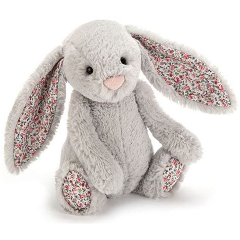 Jellycat Bashful Blossom Silver Bunny Medium 31cm