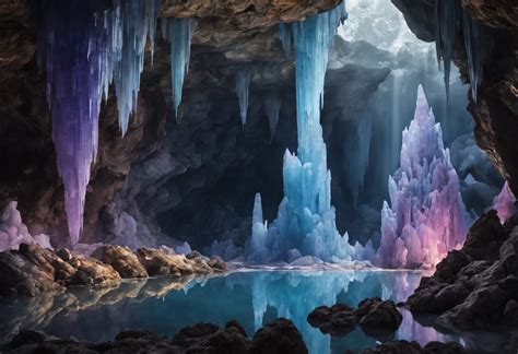 Crystal Caves created with SeaArt AI