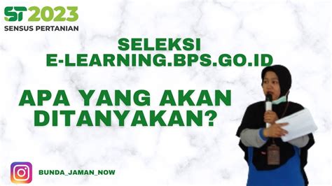 materi seleksi  learning st st elearning bps youtube