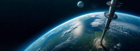 space elevator  geosynchronous orbit science fiction  future