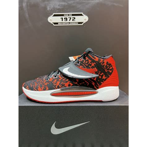 🏀小飛人潮流🏀nike Kd14 豹紋 紅黑 騷底 實戰 Xdr 耐磨 Cz0170006 蝦皮購物