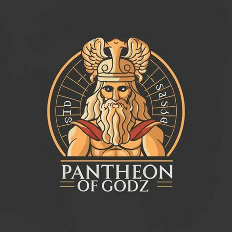 Logo Design For Pantheon Of Godz Modern Typography Inspired By Greek