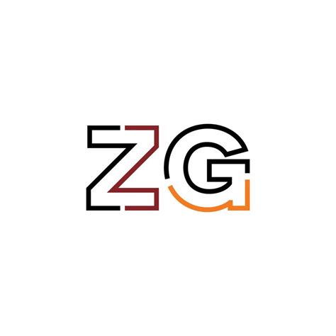 abstract letter zg logo design   connection  technology