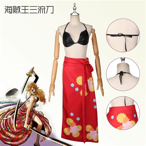 [One Piece] Nami Three Sword Style Cosplay Costume / Wig - Yuzucat Cosplay