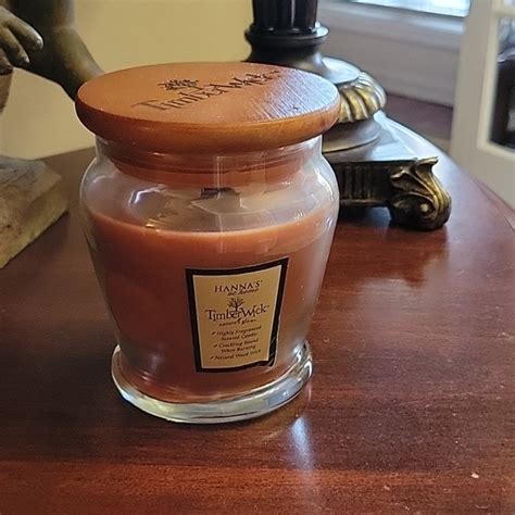 TimberWick Accents Timberwick Pumpkin Spice 45 Jar Candle Wood Lid