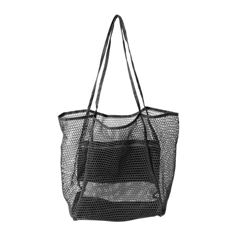XMMSWDLA Mesh Beach Bag - Large Waterproof Beach Tote Bag with Zipper