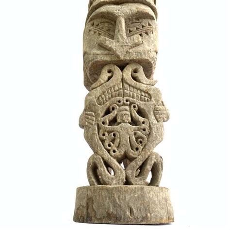 Fertility Statue Asian Male Guardian Penis Dayak Figurine Asian