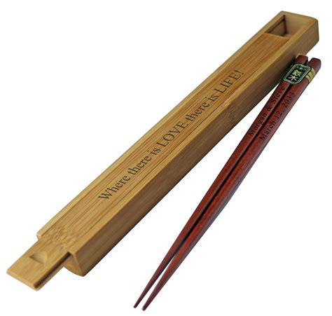 Personalized Japanese Wood Chopsticks HansonEllis