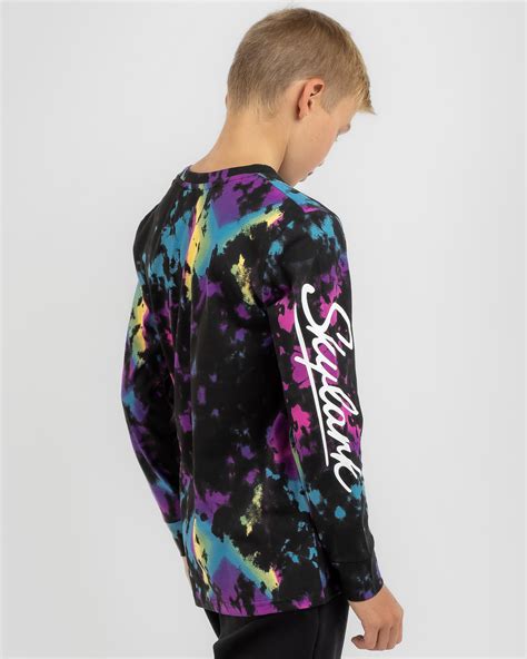Shop Skylark Boys' Amaze Long Sleeve T-Shirt In Multi - Fast Shipping
