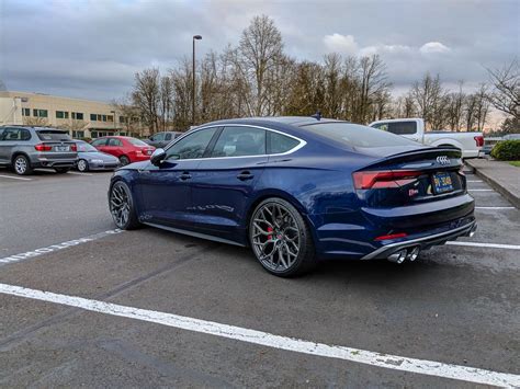 audi   blue vossen   wheel front