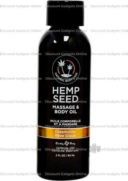 Earthly Body Hemp Seed Massage Oil Dreamsicle Scented Body Lotion Sensual 2oz Ebay