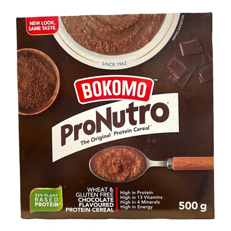 Bokomo Pronutro Chocolate Flavoured Protein Cereal 500g South African