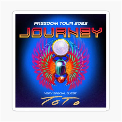 "journey band tour 2023 masokber " Sticker for Sale by Sake123231 ...