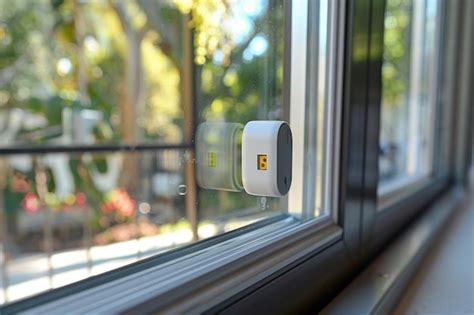 modern home security window sensor installation  enhanced safety