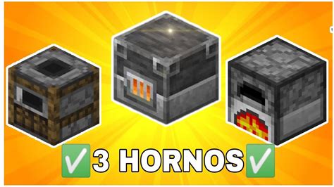 Como Hacer Los Tipos De Hornos En Minecraft Youtube