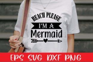 Beach Please Im A Mermaid Summer SVG Graphic By Best Shop Creative