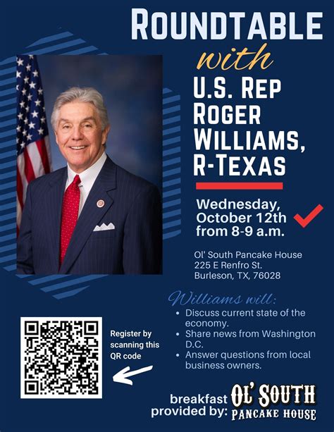 Business Roundtable with U.S Rep Roger Williams - Burleson Area Chamber