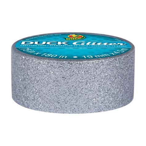 Duck Glitter Crafting Tape Silver Duck Brand