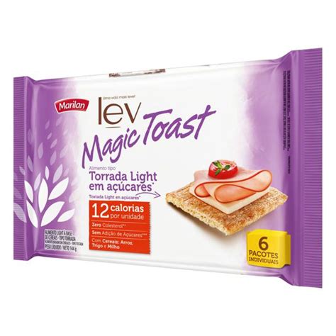 Torrada Light Marilan Lev Magic Toast Pacote 144g BIG BOX 413 Sul