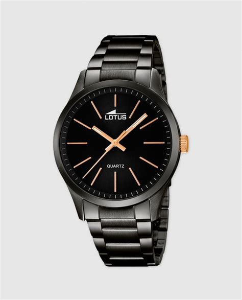 Reloj De Hombre Lotus Smart Casual De Acero Negro Lotus El