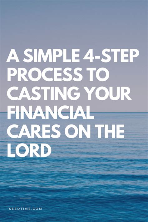How to cast your cares on the Lord with your finances