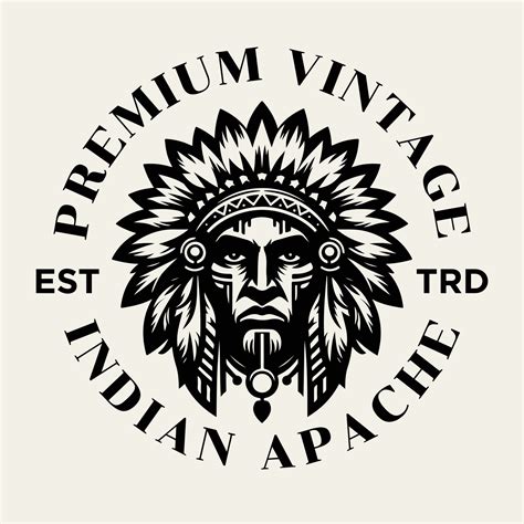 Indian Apache tribe logo icon design 36437174 Vector Art at Vecteezy