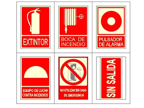 Emergencia Contra Incendio En Autocad Cad 3433 Kb Bibliocad