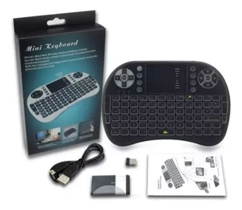 Mini Teclado Inalámbrico Android Smart Tv Iluminado