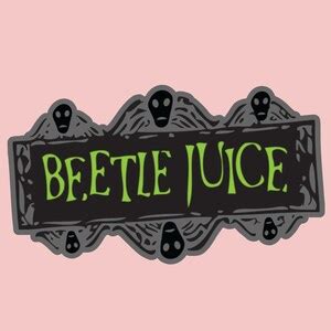 Beetlejuice Logo Sticker Decal Etsy