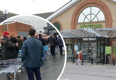 Coronavirus Kent Waitrose Limiting Customer Numbers And Marshalling