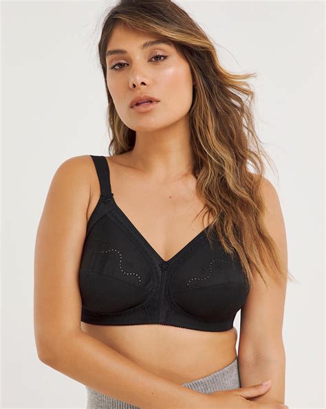 Triumph Doreen Cotton NonWired Bra Black J D Williams