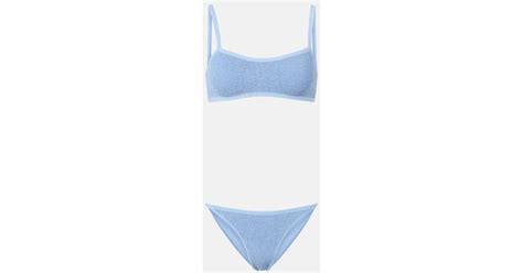 Hunza G Tyler Bikini In Blue Lyst