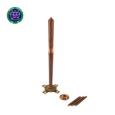 China Pure Copper Lightning Rod Factory Price For Grounding System Manufacturer And Supplier