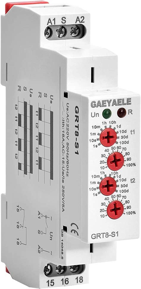 GAEYAELE GRT8 S Asymmetric Cycle Timer SPDT Relay AC230V Electronic