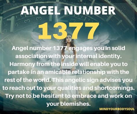 1377 Angel Number Meaning And Symbolism Mind Your Body Soul