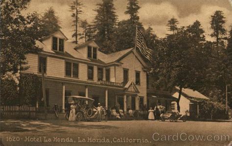 hotel la honda california postcard